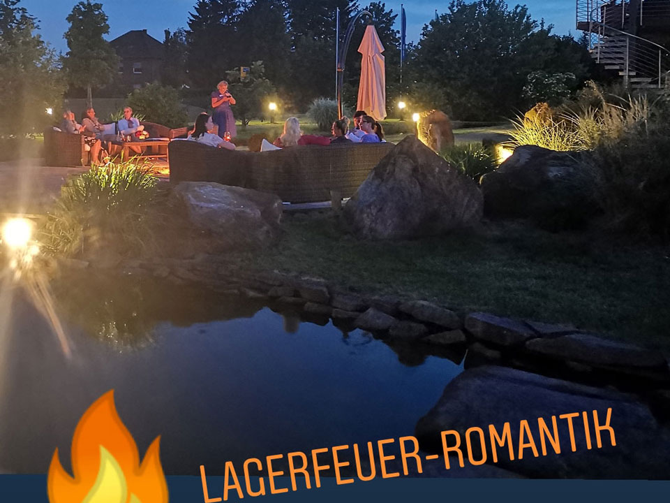 Lagerfeuer am Vorabend
